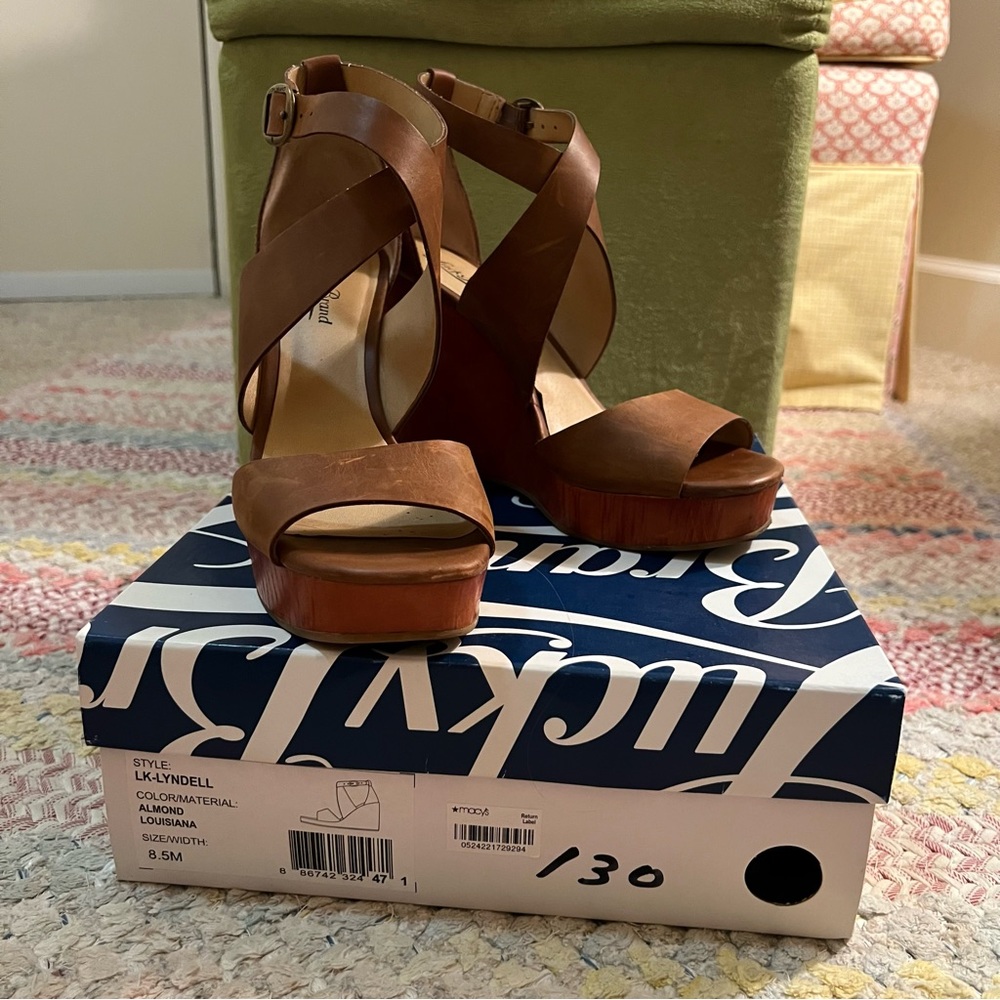 Lucky brand brown wedges
